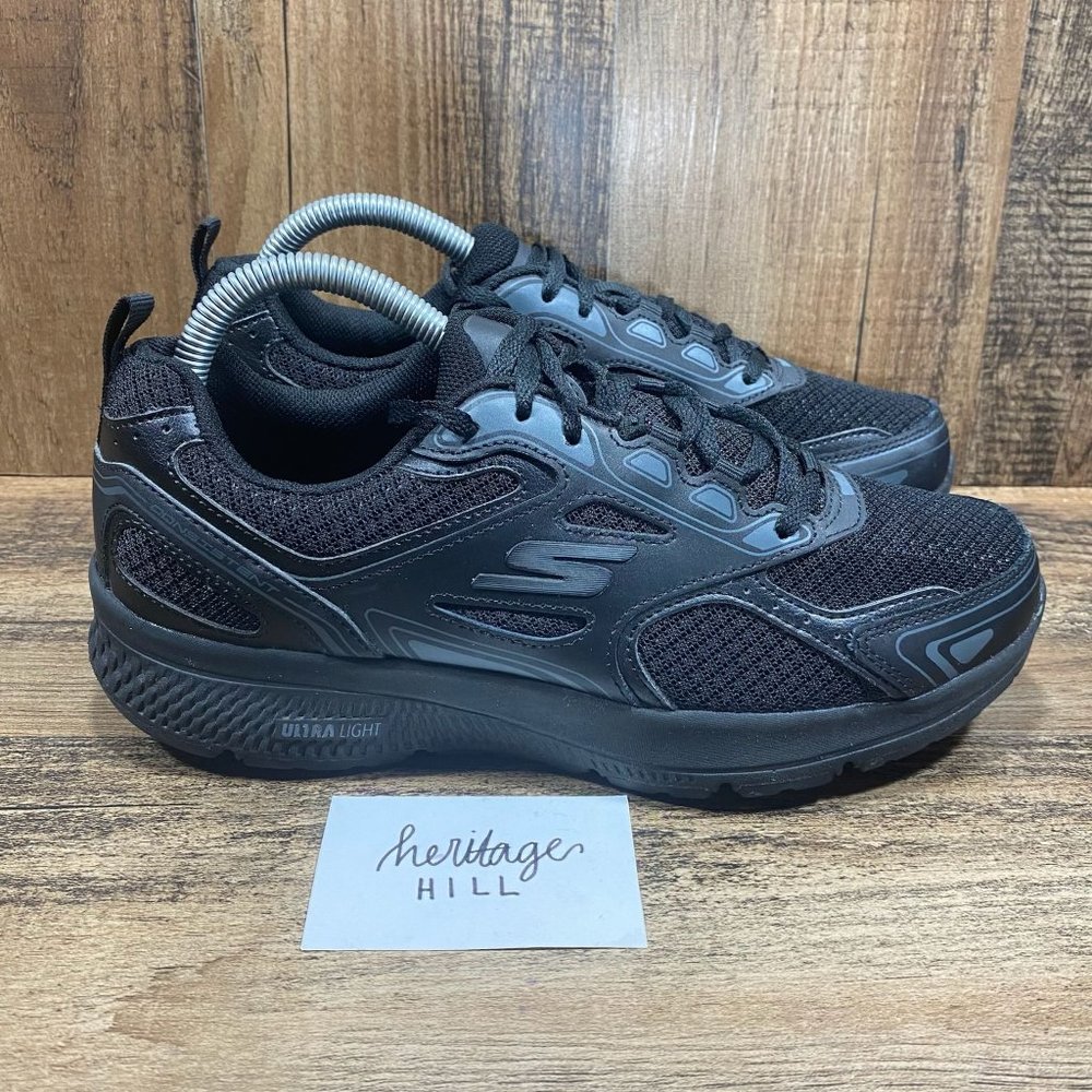 Skechers Womens Go Run Black Sneakers - Womens Size 8.5